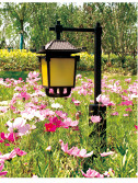 Las lámparas solares del césped de China fuera de luces solares de la tabla de patio cultivan un huerto cuerpo de aluminio de fundición a presión a troquel de la lámpara de Spike Stone Torch